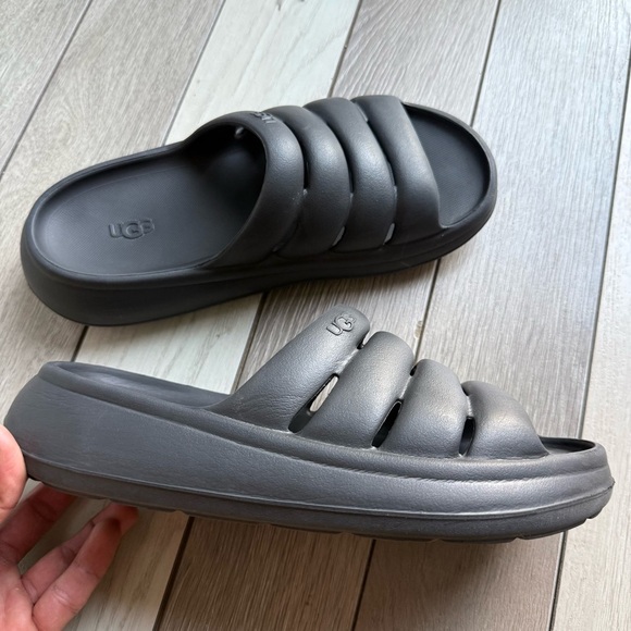 UGG Black Sport Slide Sandals - Picture 5 of 8